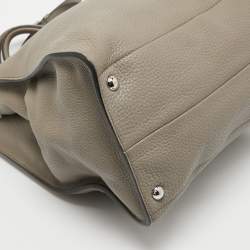 Pre Owned Prada Beige Vitello Daino Leather Shopper Tote