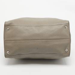 Pre Owned Prada Beige Vitello Daino Leather Shopper Tote