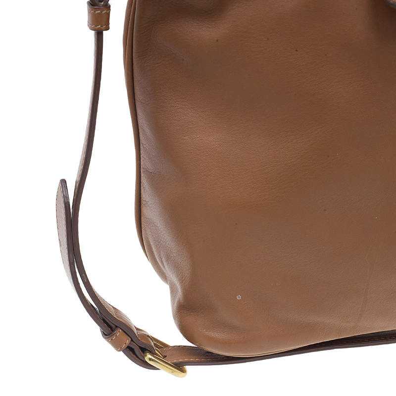 Prada Tan Soft Calf Leather Tote