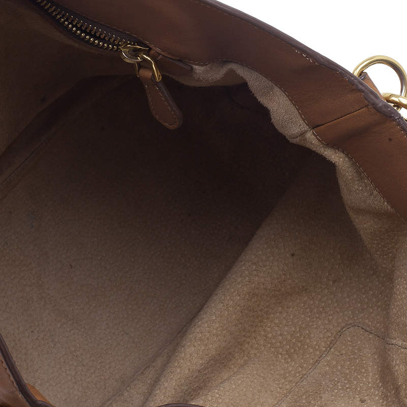 Prada Tan Soft Calf Leather Tote