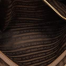Prada Beige Leather Bow Clutch