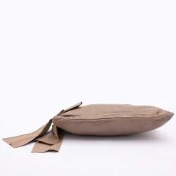 Prada Beige Leather Bow Clutch