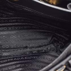 مملوكة مسبقًا Prada Black Leather and Nylon Corsaire Crossbody Bag