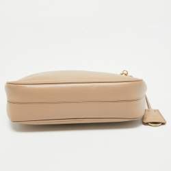 Prada Beige Saffiano Lux Leather Re-Edition 2005 Baguette Bag