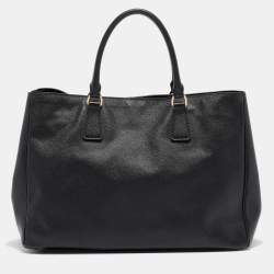 Prada Black Saffiano Leather Large Galleria Tote