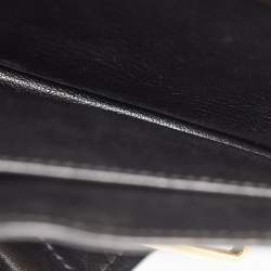 Pre Owned Prada Black Saffiano Leather Cahier Flap Shoulder Bag