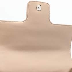 Pre Owned Prada Beige Quilted Leather Medium Diagramme Shoulder Bag