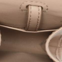 Pre Owned Prada Beige Quilted Leather Medium Diagramme Shoulder Bag