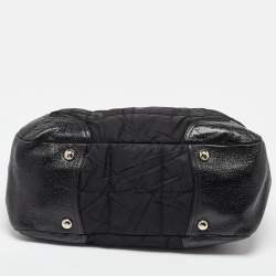 مملوكة مسبقًا Prada Black Nylon and Leather Shopper Tote