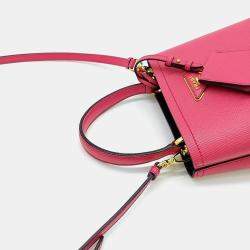 Prada Saffiano Pannier Tote and Shoulder Bag