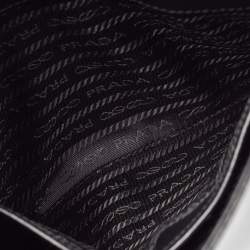 مملوكة مسبقًا Prada Black Brushed Leather Cleo Shoulder Bag