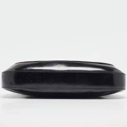 Prada Black Glossy Leather Cleo Shoulder Bag