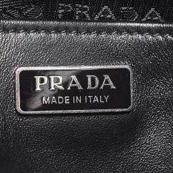 Prada Black Glossy Leather Cleo Shoulder Bag
