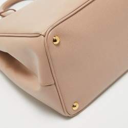 Pre Owned Prada Beige Saffiano Lux Leather Large Galleria Tote