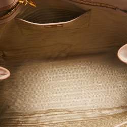 Pre Owned Prada Beige Saffiano Lux Leather Large Galleria Tote