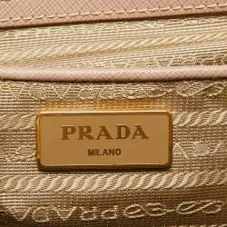 Pre Owned Prada Beige Saffiano Lux Leather Large Galleria Tote