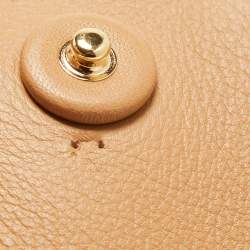 Pre Owned Prada Natural Leather Extra Large Galleria Tote