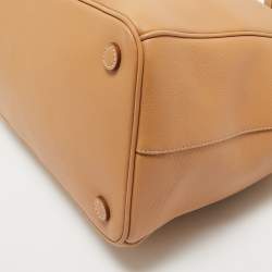 Pre Owned Prada Natural Leather Extra Large Galleria Tote