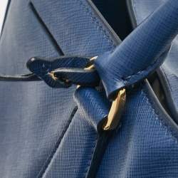 Prada Blue Saffiano Lux Leather Large Galleria Tote