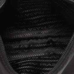 Pre Owned Prada Black Nylon Re-Edition 2000 Baguette Bag
