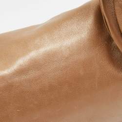 مملوكة مسبقًا حقيبة كتف برادا رافل جلد بني ميتاليك