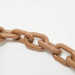 مملوكة مسبقًا حقيبة كتف برادا رافل جلد بني ميتاليك