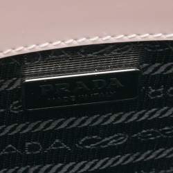 Pre Owned Prada Pink Brushed Leather Re-edition 1995 Tote