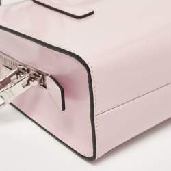 Pre Owned Prada Pink Brushed Leather Re-edition 1995 Tote