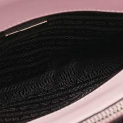 Pre Owned Prada Pink Brushed Leather Re-edition 1995 Tote