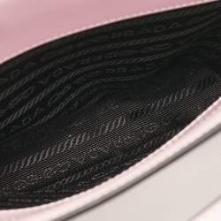 Pre Owned Prada Pink Brushed Leather Re-edition 1995 Tote