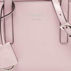 Pre Owned Prada Pink Brushed Leather Re-edition 1995 Tote