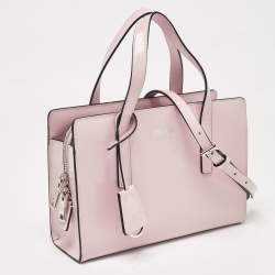 Pre Owned Prada Pink Brushed Leather Re-edition 1995 Tote