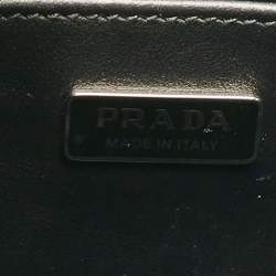Prada Black Glossy Leather Cleo Hobo