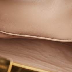 Prada Black Patent Leather Pyramid Frame Top Handle Bag