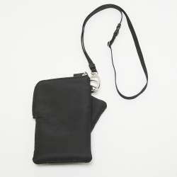 Pre Owned Prada Black Re-Nylon Lanyard Pouches