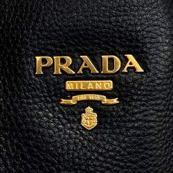 Pre Owned Prada Vitello Dino Tote and Shoulder Bag