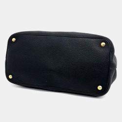 Pre Owned Prada Vitello Dino Tote and Shoulder Bag