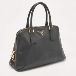 Prada Black Saffiano Leather Medium Promenade Bag