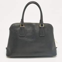 Prada Black Saffiano Leather Medium Promenade Bag