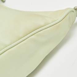 Prada Light Green Leather and Nylon Re-Edition 2005 Bag
