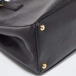 Pre Owned Prada Black Saffiano Leather Large Galleria Tote