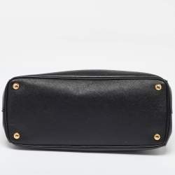 Pre Owned Prada Black Saffiano Leather Large Galleria Tote