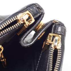 Pre Owned Prada Black Saffiano Leather Large Galleria Tote
