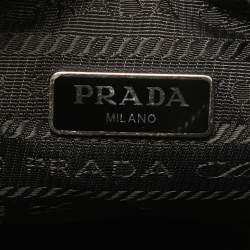 Pre Owned Prada Black Nylon and Leather Re-Edition 2005 Crossbody Bag