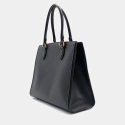 Pre Owned Prada Saffiano Tote And Shoulder Bag