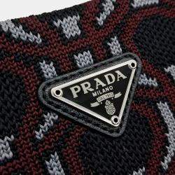 Prada Jacquard Hobo Bag