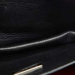 Pre Owned Prada Red Saffiano Lux Leather Mini Sound Flap Crossbody Bag