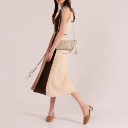 Pre Owned Prada Beige Saffiano Lux Leather Re-Edition 2000 Bag