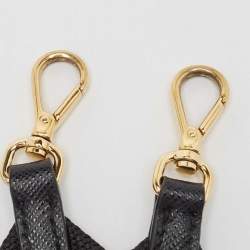 Pre Owned Prada Black Saffiano Lux Leather Mini Re-edition Bag