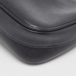 Pre Owned Prada Black Saffiano Lux Leather Mini Re-edition Bag